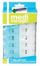 Medi Manager Pill Box 2 Weekly 17 X 10cm