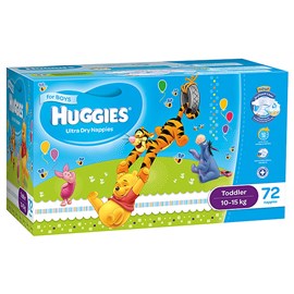 Huggies Nappies Walk Boy 72 Pack
