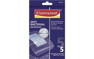 Elastoplast Silver Healing Anti-bacterial Waterproof Dressings Large (2457)