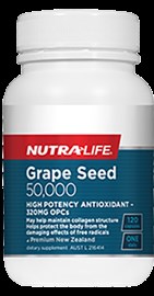 Nutra-Life Grape Seed 50,000 120 Capsules