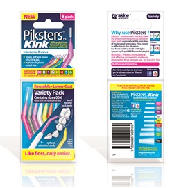 Piksters Floss Picks Variety PK00-6 8 Pack