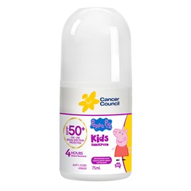 Cancer Council Peppa Pig Spf 50+  Roll On 75mL