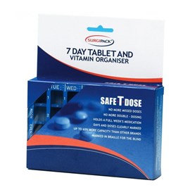 SurgiPack Safe-T-Dose Tablet Organiser (6077)