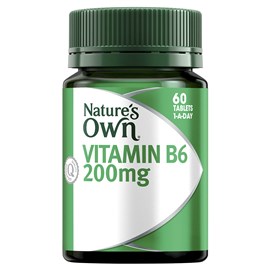 Nature's Own 1915 Vitamin B6 200mg 60 Tablets