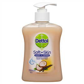 Dettol Liquid HandWash Vanilla & Coconut Pump 250mL