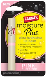Carmex Moisture Plus Ultra Hydrating Lip Balm Pink Sheer Tint SPF15 2 g