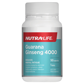 Nutra-Life Guarana Ginseng 4000 50 Capsules