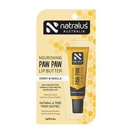 Natralus Pawpaw Lip Butter Vanilla & Honey 10g