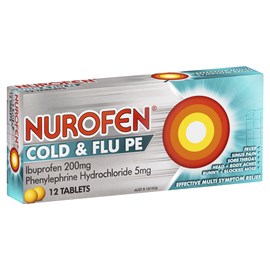 Nurofen Cold & Flu PE Tablets 12 Pack