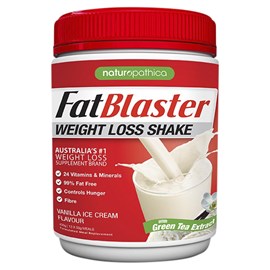 FatBlaster Weight Loss Shake Vanilla 30% Less Sugar 430g