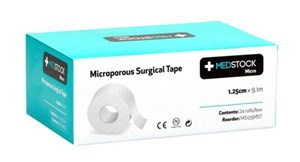 Medstock Microporous Surgical Tape 1.25cm X 9.1m