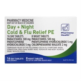 Pharmacy Health Cold & Flu Day + Night PE 24