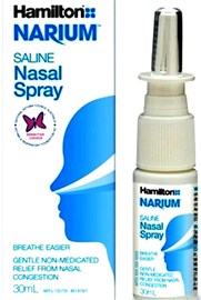 Hamilton Narium Nasal Spray Saline 30ml
