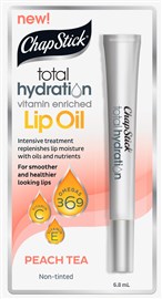ChapStick Total Hydration Lip Oil - Peach Tea