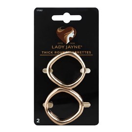 Lady Jane 17082 Round Barrete Clips 2 Pack