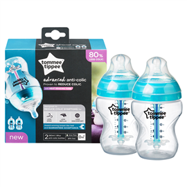 Tommee Tippee Advanced Anti-colic Feeding Bottle 260ml x 2
