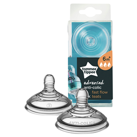 Tommee Tippee Advanced Anti-colic Teats Fast Flow Teats x 2