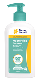 Cancer Council Sunscreen Moisturising SPF50+ 200ml