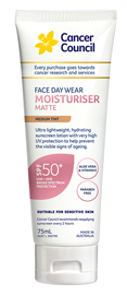Cancer Council SPF 50+ Day Wear Face Matte Medium Tint 75ml