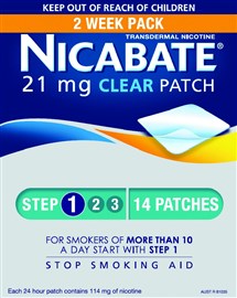 Nicabate Clear Patch 21mg 2 Weeks