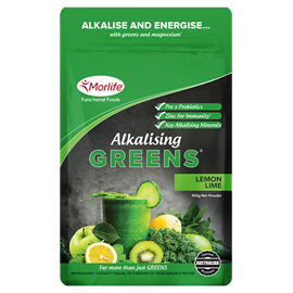 Morlife Alkalising Greens Lemon Lime 100g