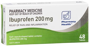 Pharmacy Health Ibuprofen 200mg 48 Tablets