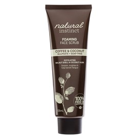Natural Instinct Coffee + Coconut Foaming Face Scrub 125ml