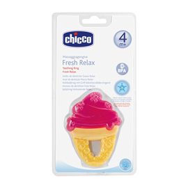 Baby Chicco Fresh Relax Ice Cream Teether Pink