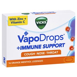 Vicks VapoDrops Immune Support Orange 16pk