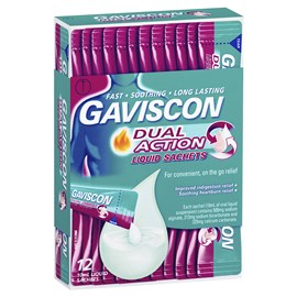 Gaviscon Dual Action Liquid Sachets for Heartburn & Indigestion Relief