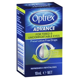 Optrex Advance Preservative Free Tired Eye Drops 10ml