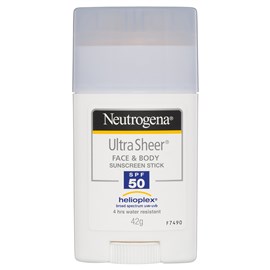 Neutrogena Ultra Sheer Face & Body Sunscreen Stick SPF 50 42g