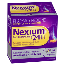 Nexium 24 Hour Once Daily Dosing 14 Mini Capsules