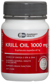 Pharmacy Health Krill Oil 1000mg 60 Capsules