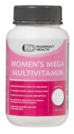 Pharmacy Health Women's Mega Multivitamin 120 Capsules