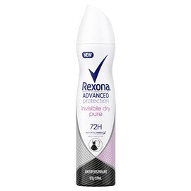 Rexona Antiperspirant Aerosol Women Advanced Invisible Pure With Antibacterial Protection 220ml