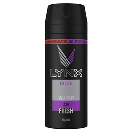 Lynx Deodorant Aerosol Excite 165ml