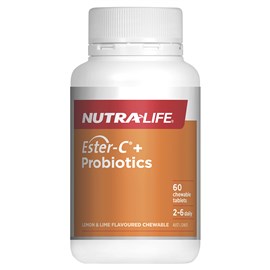Nutra-Life Ester-C + Probiotics 60 chewable tablets