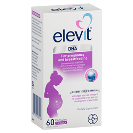 Elevit DHA For Pregnancy and Breastfeeding capsules 60 pack