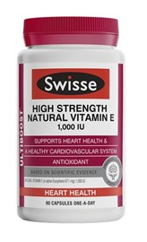 Swisse Ultiboost High Strength Natura Vitamin E 90 Capsules