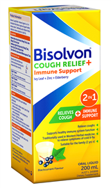 Bisolvon Cough Relief + Immune Support 200ml