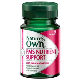 Nature's Own PMS Nutrient Support, Zinc, B6 & Magnesium 75 Tablets