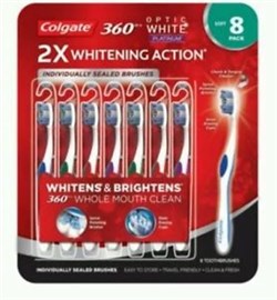 Colgate Toothbrush Optic White Platinum Soft 1 Pack