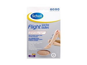 Scholl Flight Socks Ladies Beige 8 - 10