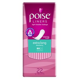 Poise Liners Extra Long 22