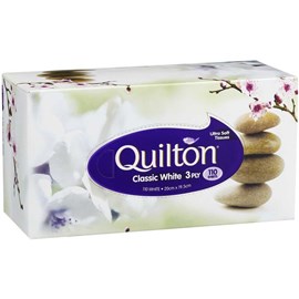 Quilton Facial Tissue Classic White 110 Packs