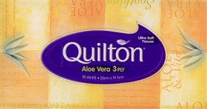 Quilton Aloe Vera Facial Tissue 95 Packs