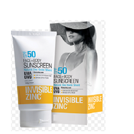 Invisible Zinc Face & Body SPF50 75g