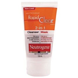 Neutrogena Rapid Clear 2in1 Cleanser Mask 150ml