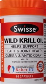 Swisse Ultiboost Wild Krill Oil 80 Capsules